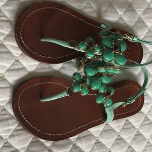Jewel Embellished thong sandal